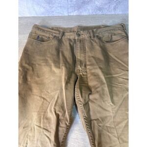Polo Ralph Lauren Mens 38x30 Brown Twill Straight Leg 5-Pocket Pants Cotton